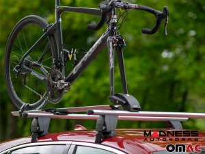 FIAT 500L Roof Rack Cross Bars - for models w/o factory roof rails - Silver (2014 - 2020)